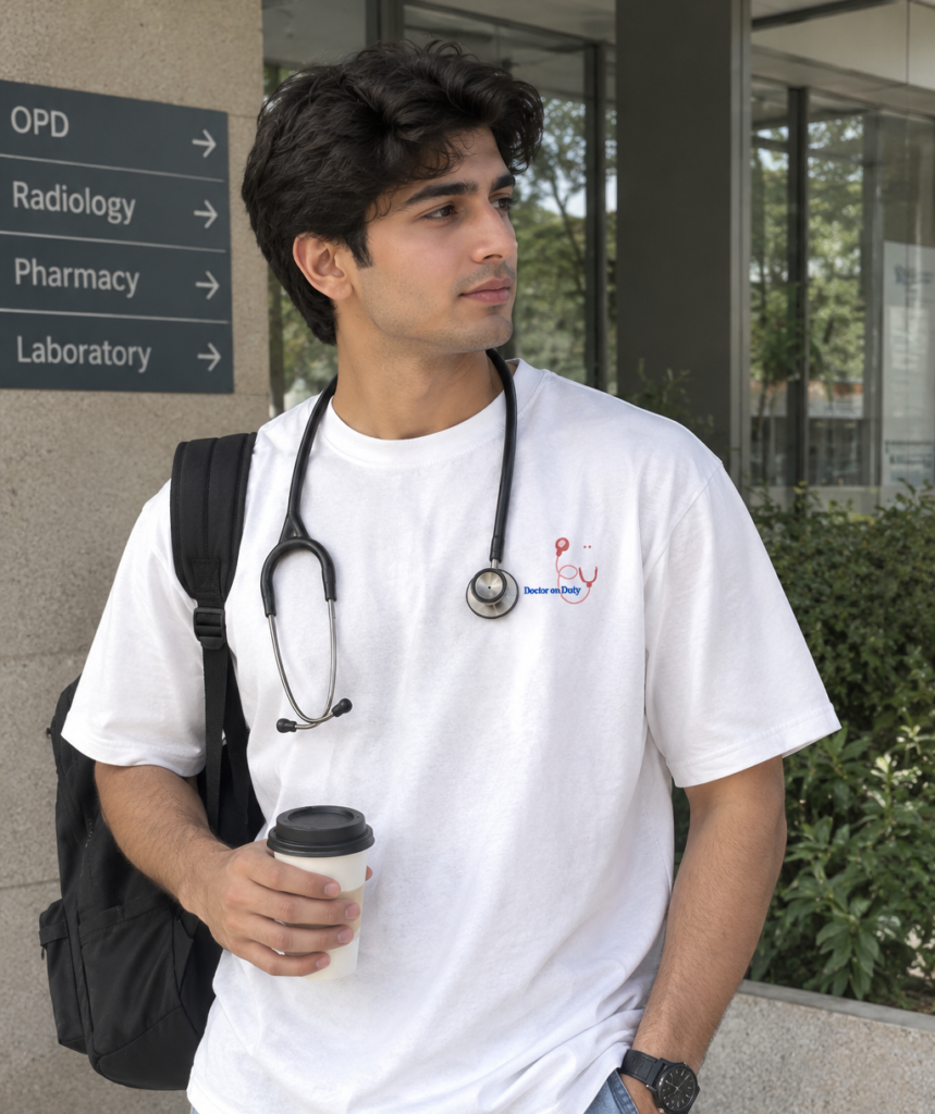 Doctor On Duty White Tee