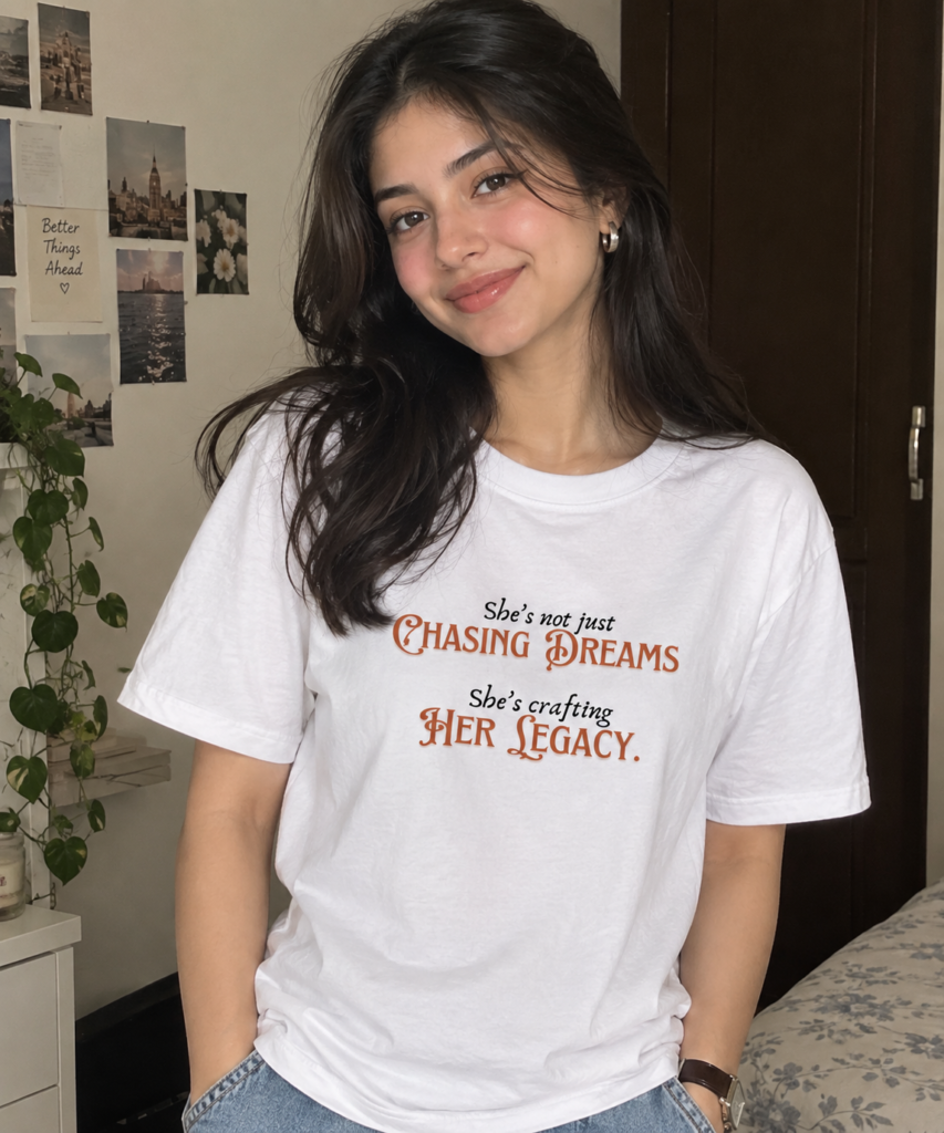 She Is Not Just White Tee