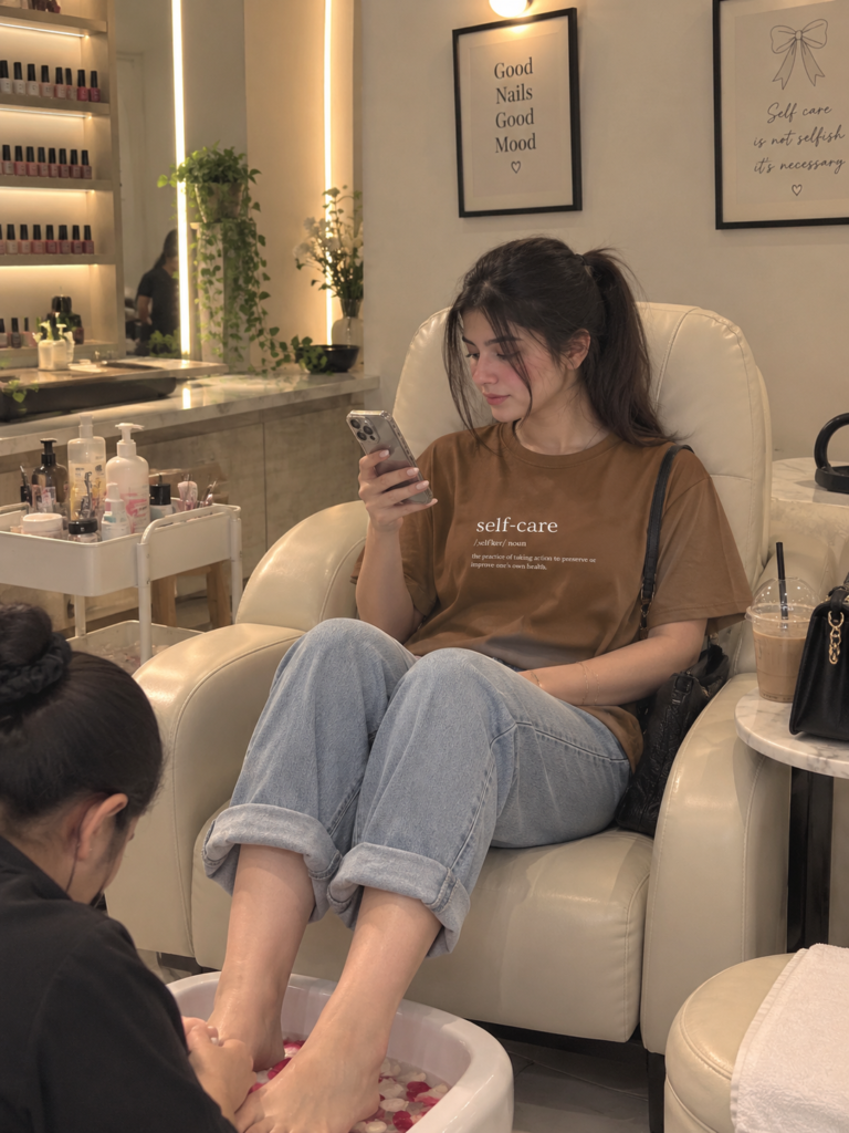 Selfcare Definition Brown Tee