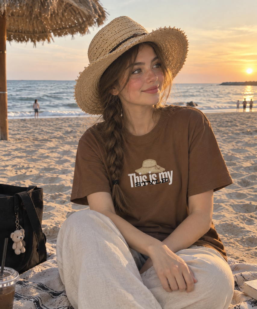 This Is My Style Unisex Brown Tee
