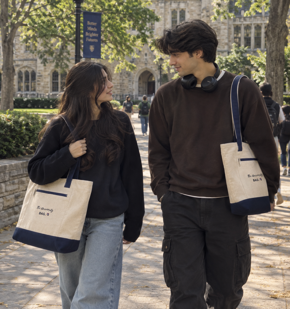 University Zipper Tote Bag