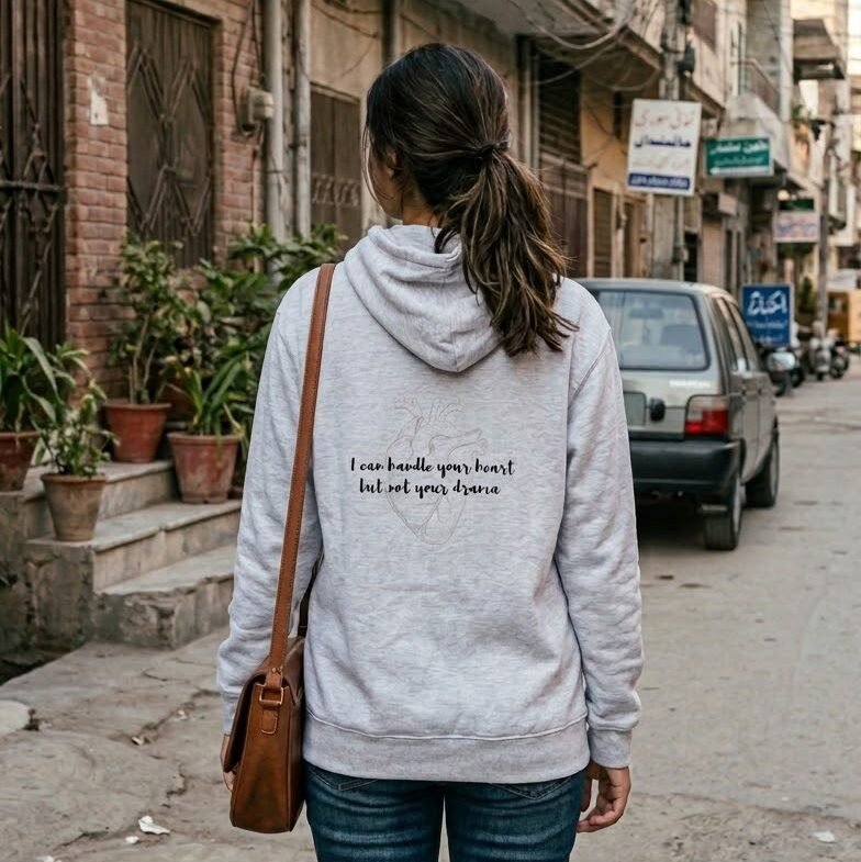 Human Heart Grey Hoodie