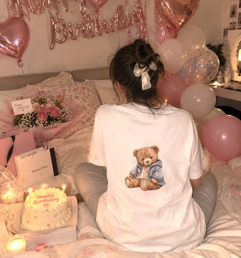 Bear White Tee