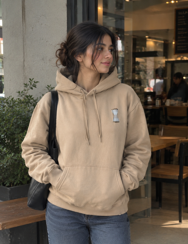 Hourglass beige Hoodie